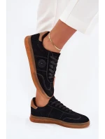 Semišové Dámské Tenisky Big Star RR274851 HI-POLY SYSTEM Černé Semišové Dámské Tenisky Big Star RR274851 HI-POLY SYSTEM Černé