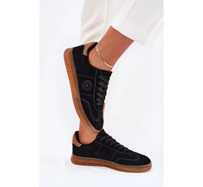 Semišové Dámské Tenisky Big Star RR274851 HI-POLY SYSTEM Černé Semišové Dámské Tenisky Big Star RR274851 HI-POLY SYSTEM Černé