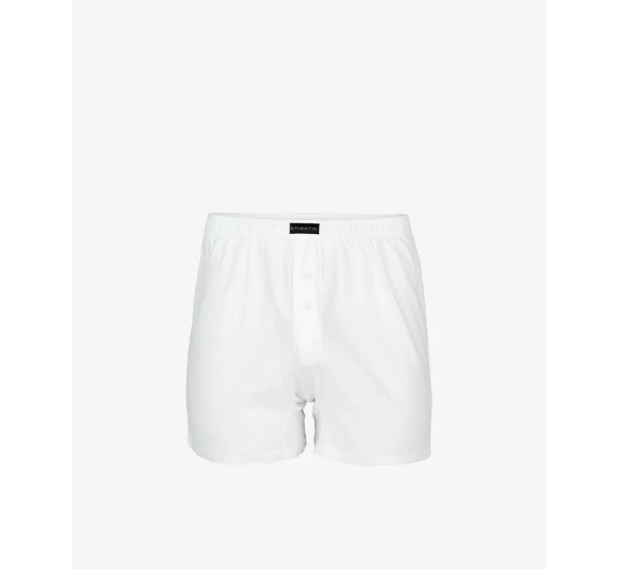 Pánské klasické boxerky s knoflíčky ATLANTIC - bílé Pánské klasické boxerky s knoflíčky ATLANTIC - bílé