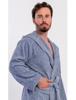 Pánský župan s kapucí model 21290628 - Vienetta MAN Pánský župan s kapucí model 21290628 - Vienetta MAN