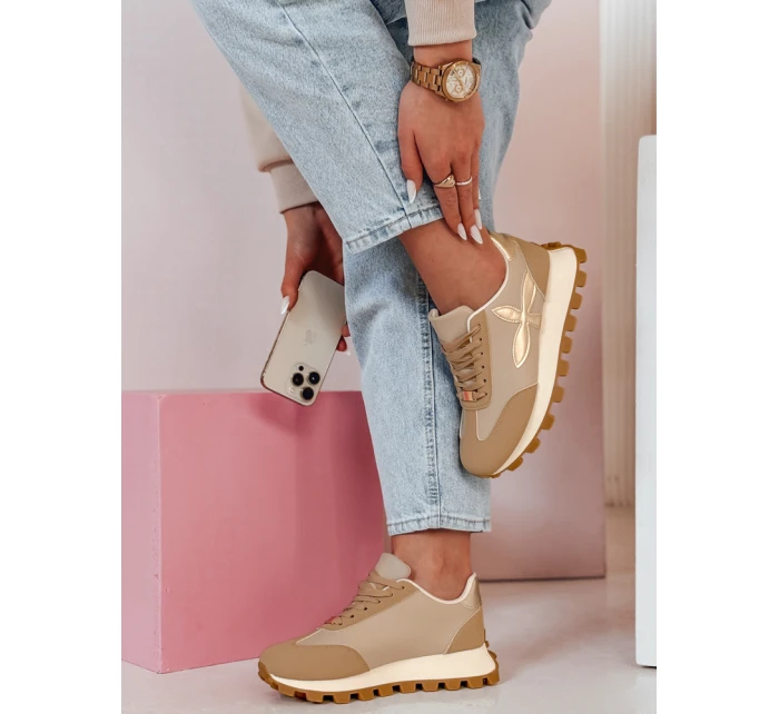 Dámské sportovní tenisky FLEXIMOT beige FashionStreet ZY0905