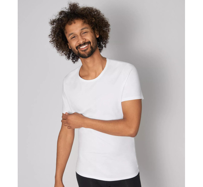 Pánské tričko GO Shirt model 18376538 Slim Fit WHITE bílá 0003 - Sloggi