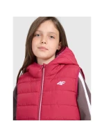 Dívčí rukávy bez rukávů se syntetickou výplní 4F 4FJRAW25TVJAF322-54S