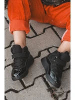 Dětské sportovní šněrovací boty černé model 21634805 - Boto