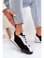 Dámské Kožené Sportovní Boty model 21690049 Černé - Laura Messi Dámské Kožené Sportovní Boty model 21690049 Černé - Laura Messi