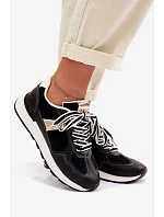 Dámské tenisky z eko kůže Černé Kelira