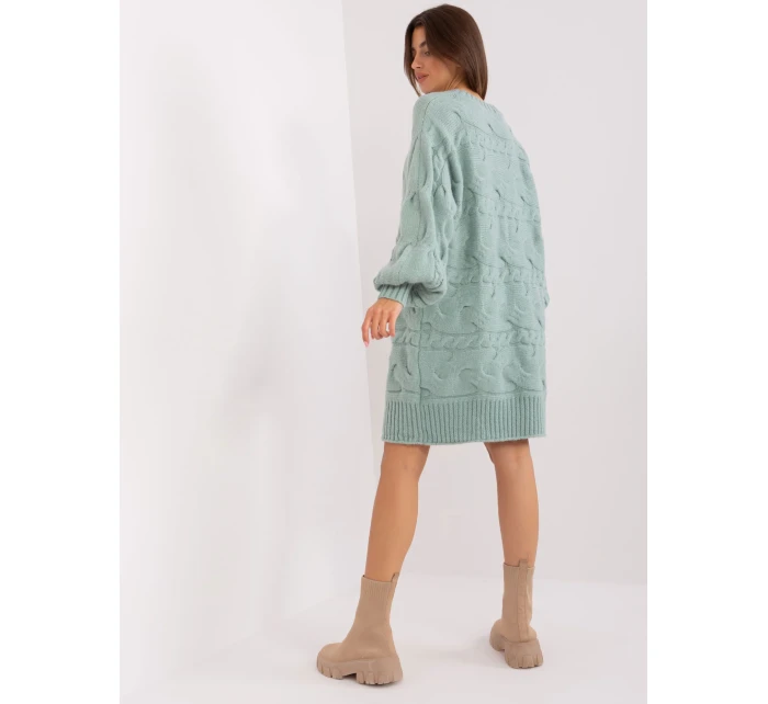 Sweter AT SW model 18917494 mietowy - FPrice Sweter AT SW model 18917494 mietowy - FPrice