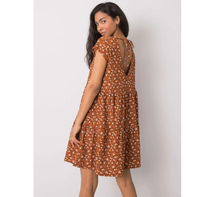 Šaty D50051Z30268 světle hnědé