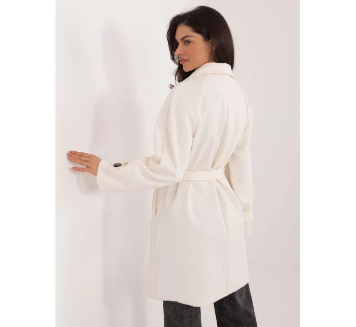 Płaszcz IT PL model 21807977 ecru - FPrice Płaszcz IT PL model 21807977 ecru - FPrice