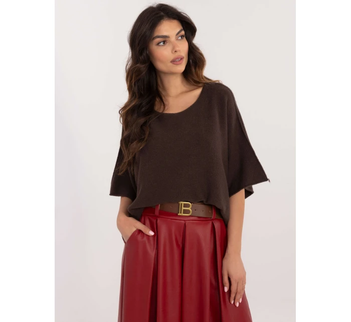 Sweter IT SW model 21877691 ciemny brązowy - FPrice