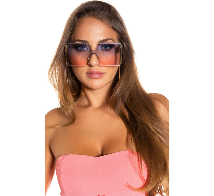 Dámské sexy obdélníkové sluneční brýle BR3493 fialové - See You
