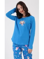 Dámské pyžamo dlouhé Méďa I love model 20848207 - Vienetta