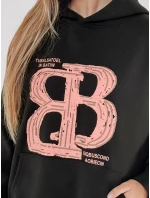 Dámská oversize mikina LITESSO černá FashionStreet BY1413