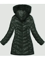 Tmavě zelená dámská zimní bunda model 21246277 - J.STYLE Tmavě zelená dámská zimní bunda model 21246277 - J.STYLE