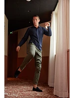 NEOBLU Owen LSL Men Pánské těžké piqué polo s dlouhým rukávem 24.4396 night blue