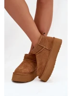 Dámské sněhule z přírodního semiše Camel model 21821905 - Boto