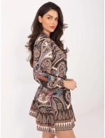 Šaty DHJ SK 15053.61 černá a béžová