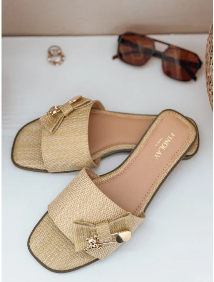 TEDDYLUXE beige FashionStreet dámské žabky ZY0955