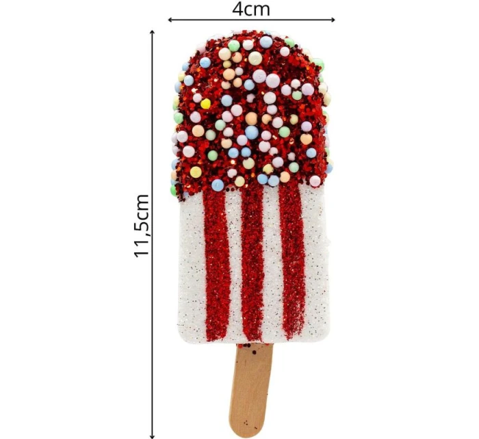 ZMRZLINOVÁ DEKORACE ZÁVĚSNÁ CETKA 3KS BÍLÁ