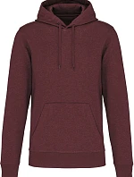 Kariban K 4027 Pánská eco-friendly mikina s kapucí 20.4027 wine heather
