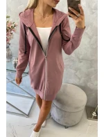 Mikina s kapucí tmavě růžová Mikina s kapucí tmavě růžová