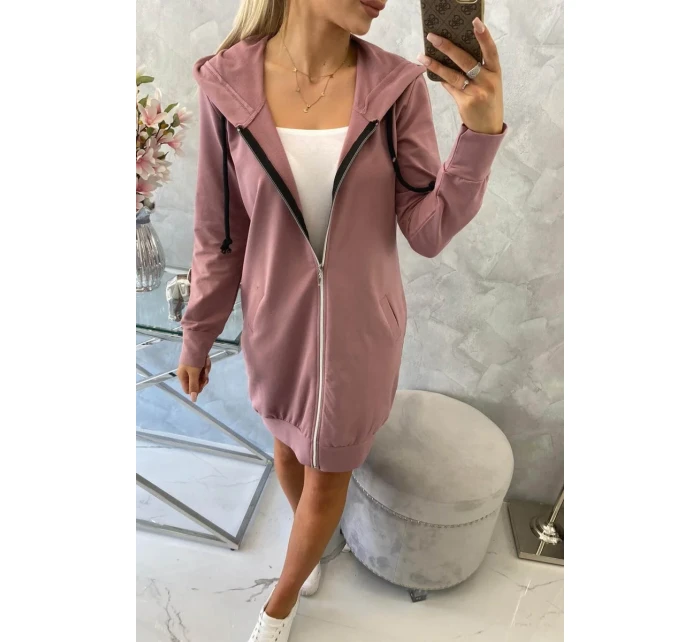 Mikina s kapucí tmavě růžová Mikina s kapucí tmavě růžová