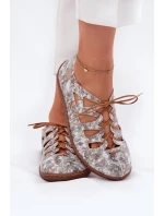 Kožené Baletky S Výřezy Maciejka 06835-25/00-1 Zlaté