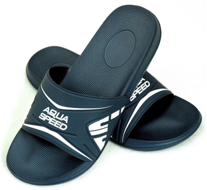 Plavecká unisex 45obuv do bazénu Dakota 10 Tmavě modrá s bílou - AQUA SPEED