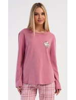 Dámské pyžamo dlouhé model 21475620 se šálou - Vienetta