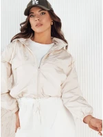 Dámská přechodná bunda s kapucí GRAUS ecru FashionStreet TY4220