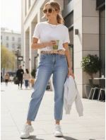 Dámské džínové kalhoty s páskem FashionStreet UY2883 Dámské džínové kalhoty s páskem FashionStreet UY2883