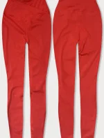 Červené dámské legíny - lycra (XL001-5)