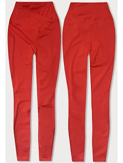 Dámské lycrové legíny červené (XL001-5)