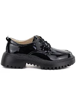 Dámské kožené polobotky ve stylu černé, Artiker model 22367810 Dámské kožené polobotky ve stylu černé, Artiker model 22367810