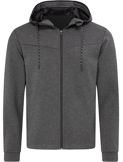 Stedman Scuba Jacket Men Pánská Scuba bunda s kapucí 05.5840 anthra heather Stedman Scuba Jacket Men Pánská Scuba bunda s kapucí 05.5840 anthra heather