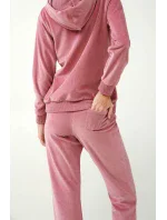 Vamp - Sametová tepláková souprava na zip s kapucí 21140 - Vamp