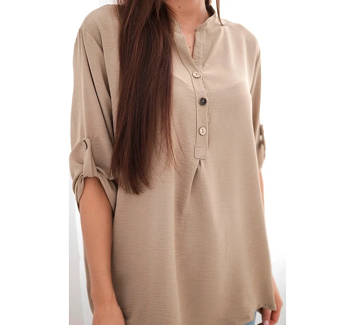 Halenka s prodlouženým zadním dílem cappuccino Halenka s prodlouženým zadním dílem cappuccino