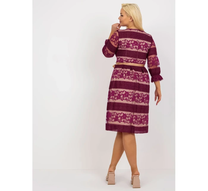 Dámské šaty LK SK 507356 šaty.01 fialová