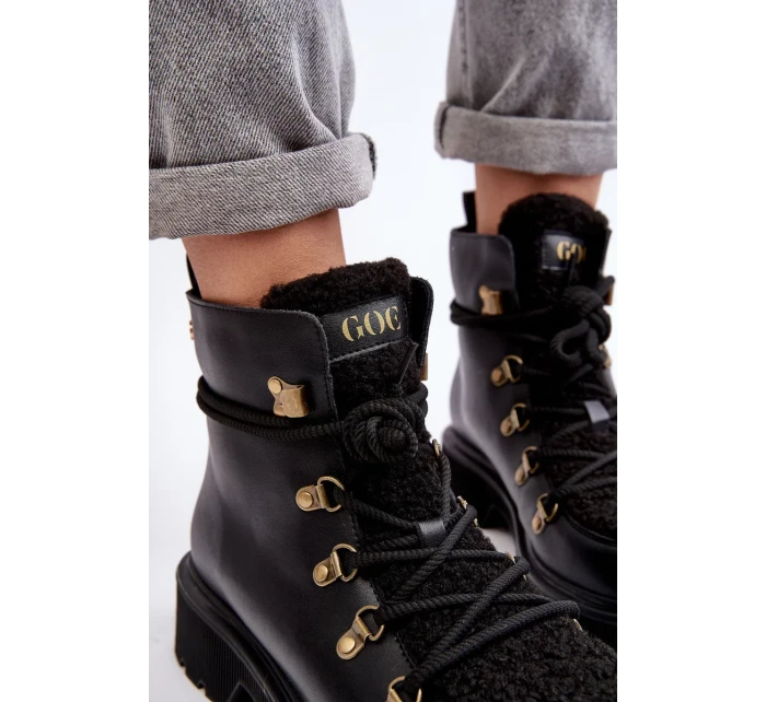 Kožené dámské boty Trapper GOE Black