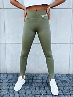 Dámské sportovní legíny SIMPLE  khaki  model 22103957 - FashionStreet