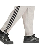 Pánské kalhoty Essentials 3Stripes Fleece Tapered šedé, model 22357638 - ADIDAS