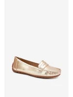 Dámské Eko Kožené Mokasíny Zlaté model 21701539 - Boto Dámské Eko Kožené Mokasíny Zlaté model 21701539 - Boto