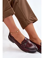 Kožené dámské mokasyny Vinceza 39983 bordó Kožené dámské mokasyny Vinceza 39983 bordó
