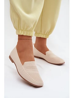 Dámské látkové mokasíny světle béžové Dorielle