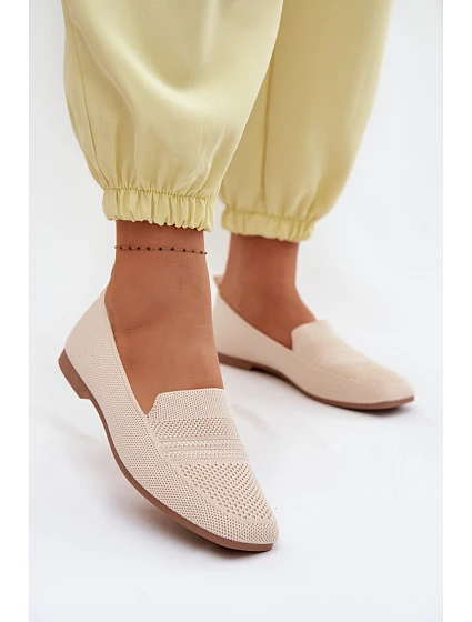 Dámské látkové mokasíny světle béžové Dorielle