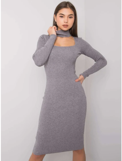 TW SK BI šaty ZS5178.84 tmavě šedé TW SK BI šaty ZS5178.84 tmavě šedé