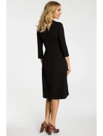 Šaty s předním černé model 18001696 - Moe Šaty s předním černé model 18001696 - Moe