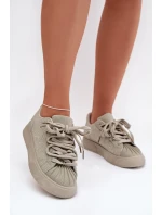 Dámské zdobené tenisky Calissea – zelené