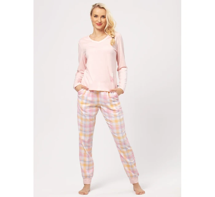 Klíč LNS 664 B24 Flanel S-XL dámské pyžamo Klíč LNS 664 B24 Flanel S-XL dámské pyžamo
