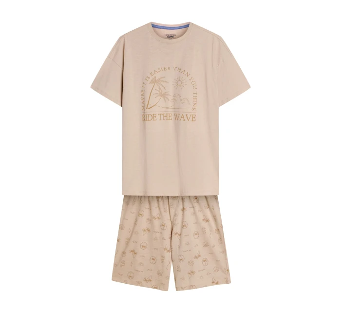 Pánské pyžamo 42604 Sand - HENDERSON